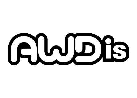 Logotipo de AWDIS negro