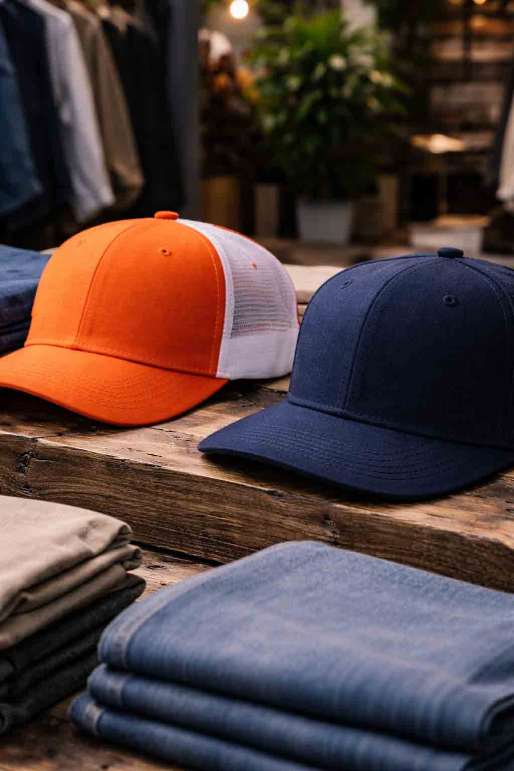 Close-up trucker cap fitted cap