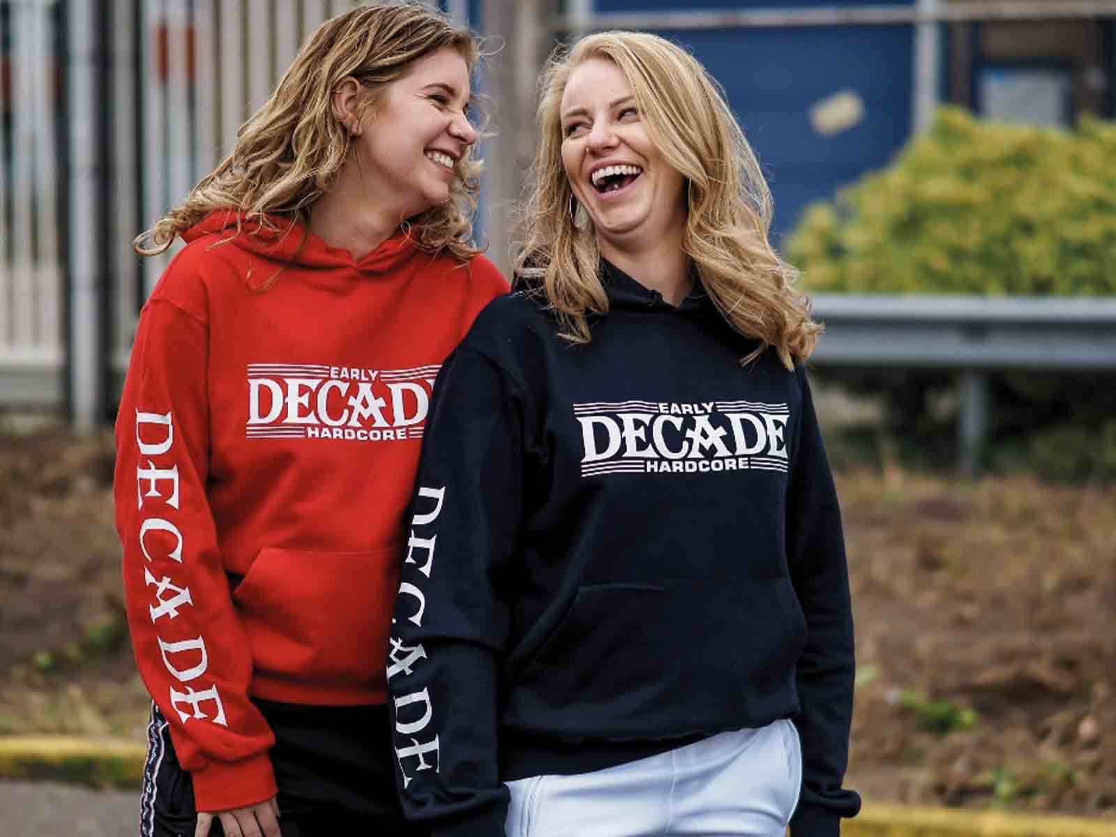decade early hardcore hoodie