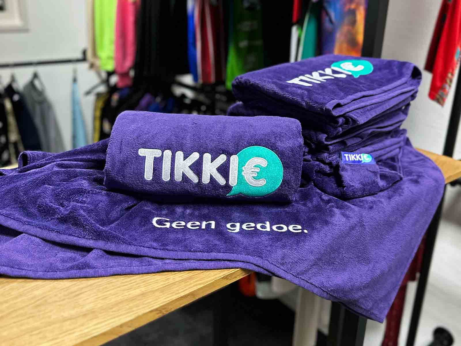 tikkie custom handdoeken