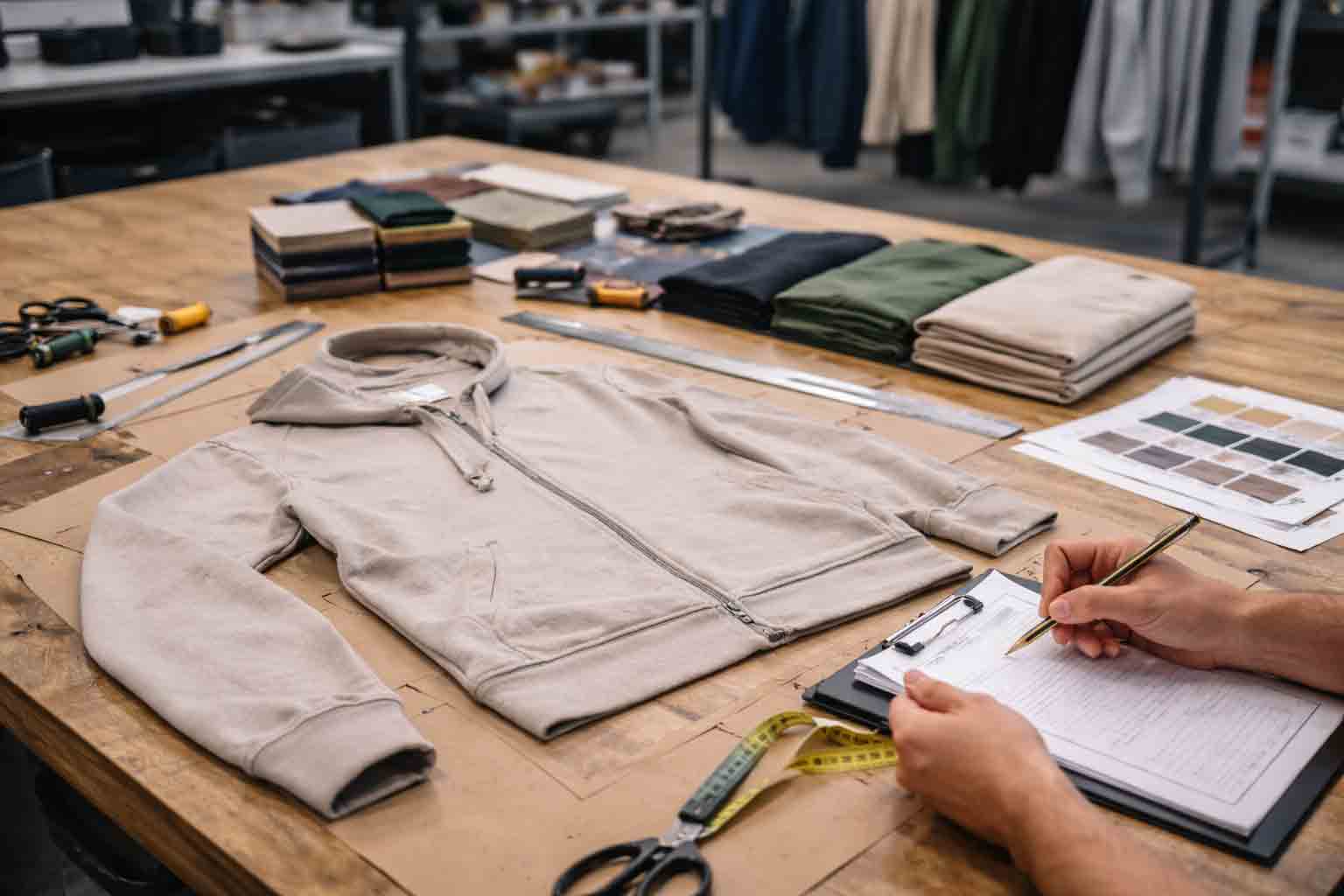 Productieproces met samples en patroonwerk