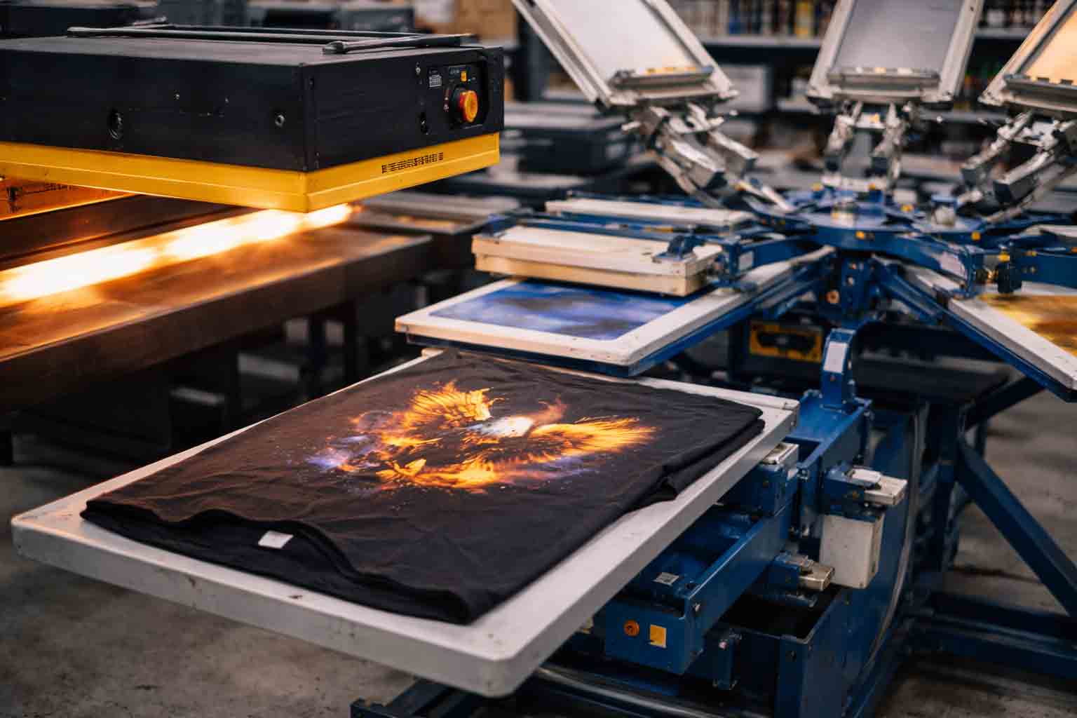 Kwaliteitscontrole van bedrukte T-shirts voor B2B order