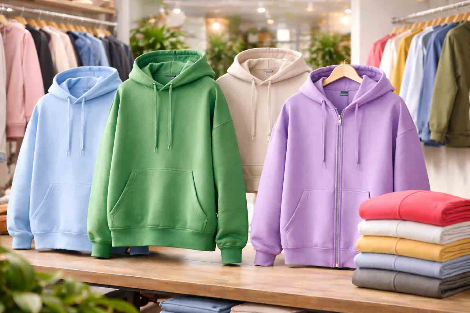 Heldere trendy hoodies in opvallende kleuren