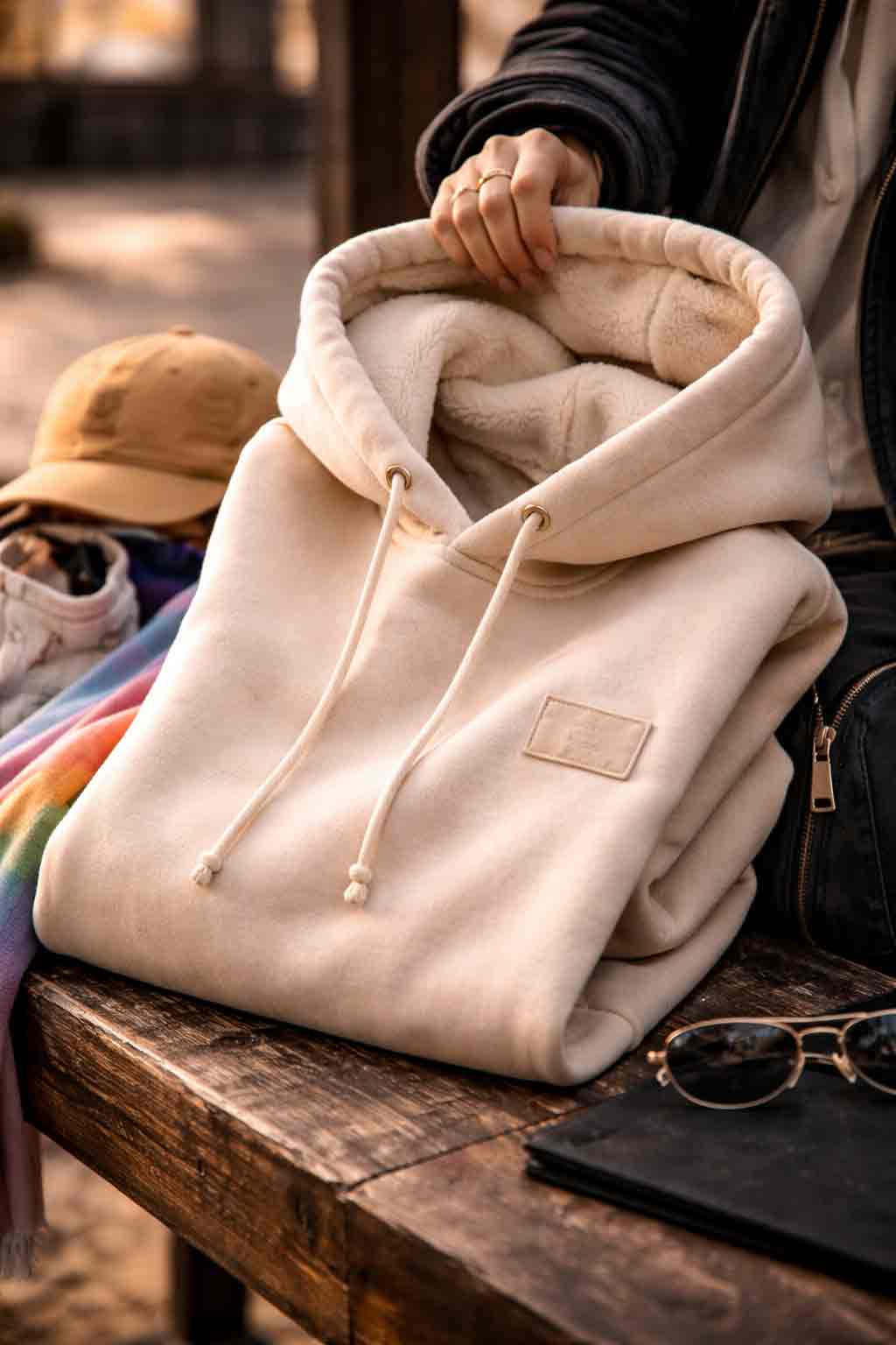 streetwear hoodie met branding