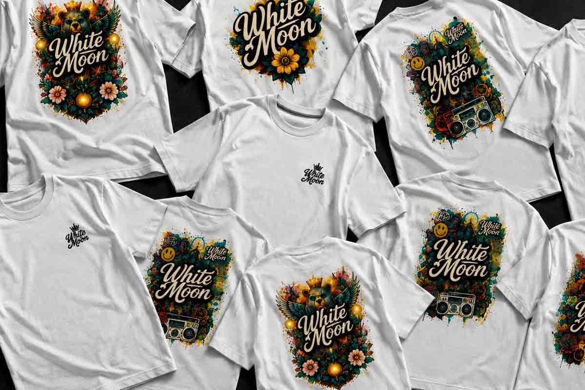 white moon merchandise eigenlabel