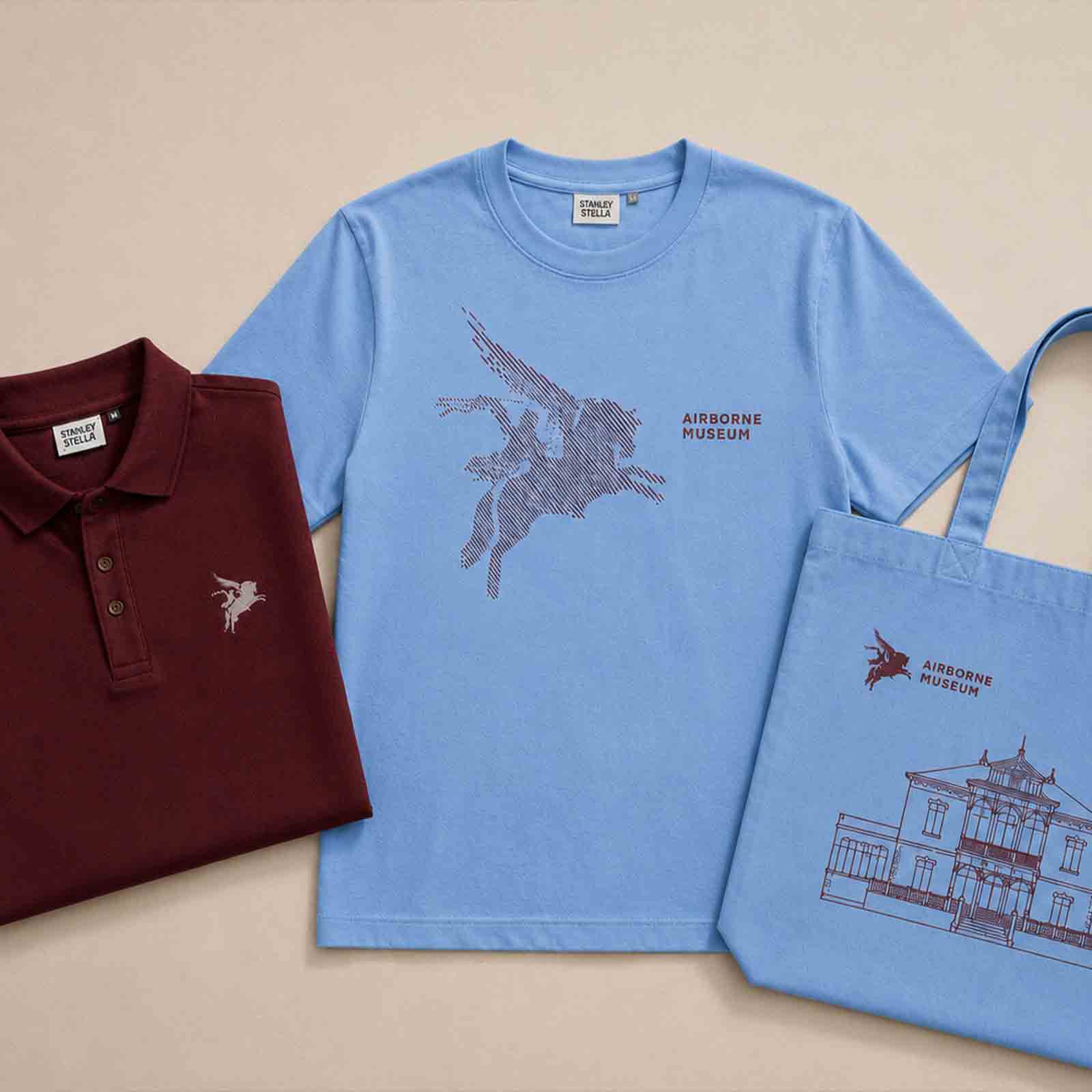 airborne museum t-shirts eigenlabel