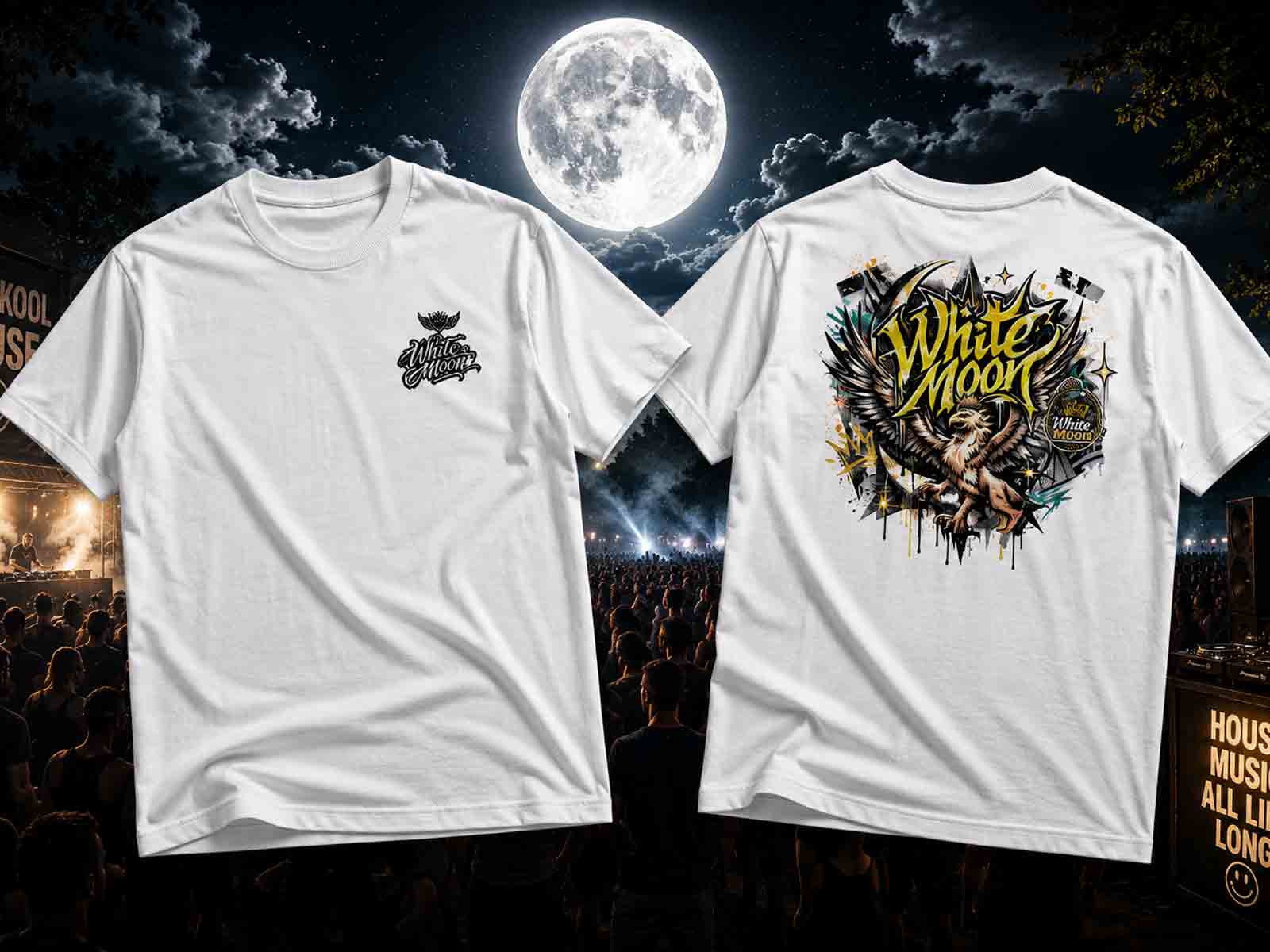 t-shirts white moon houseparty
